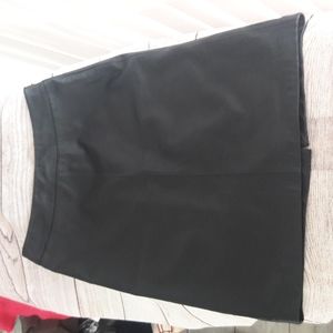 Kasper 100% genuine black leather skirt size 8